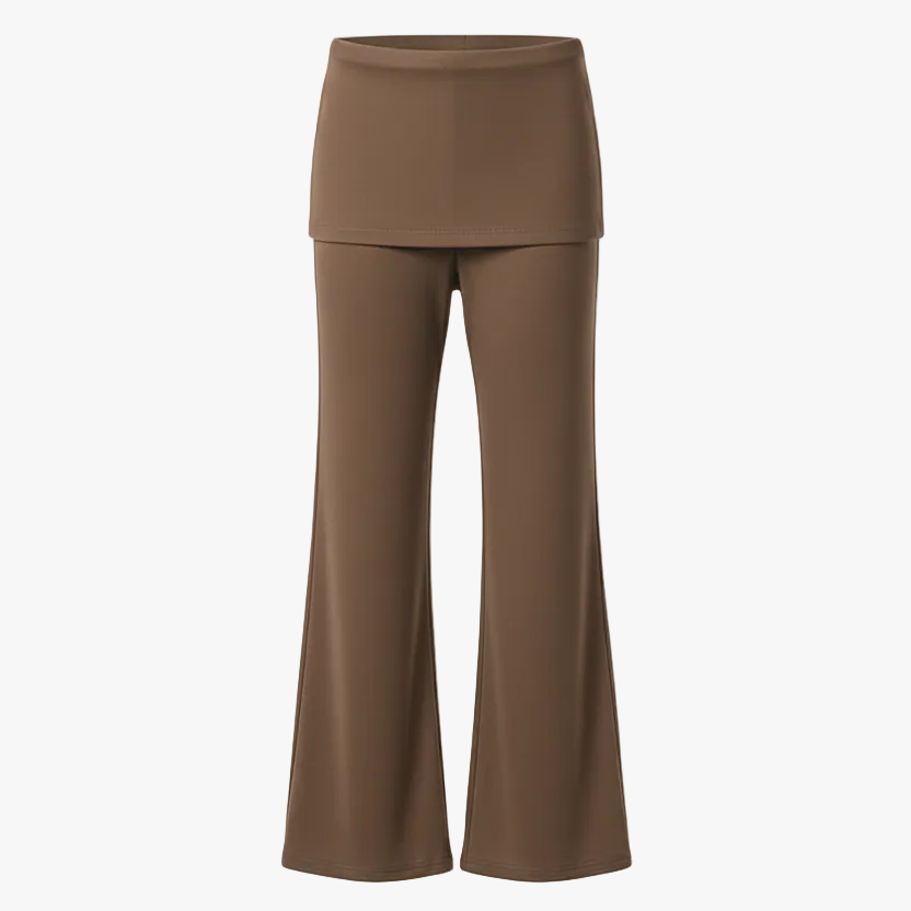 Foldover Flared Yoga Pants