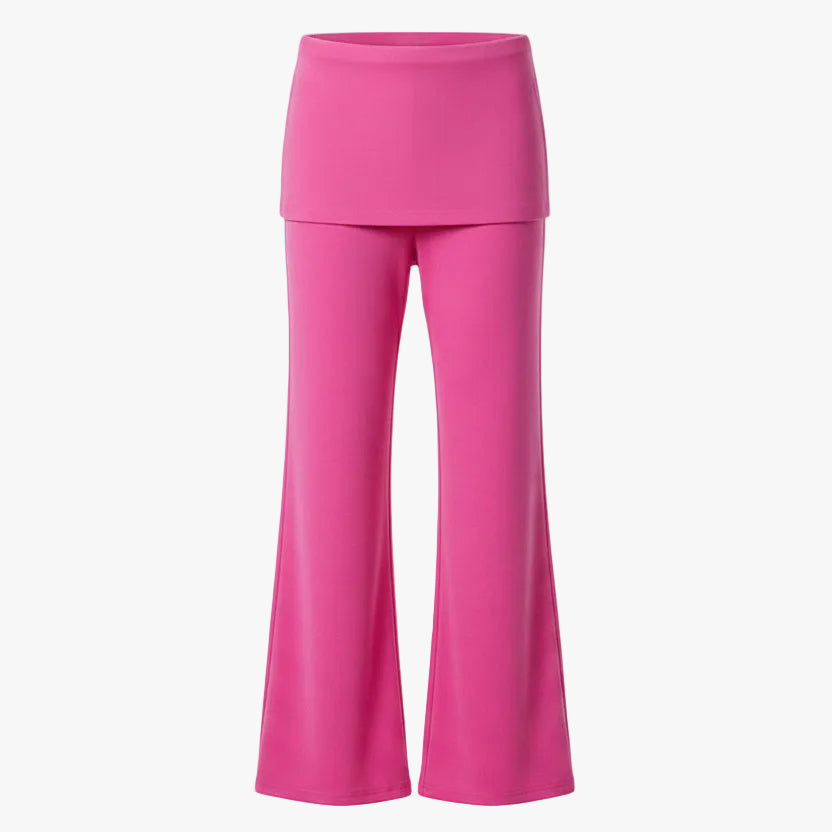 Foldover Flared Yoga Pants